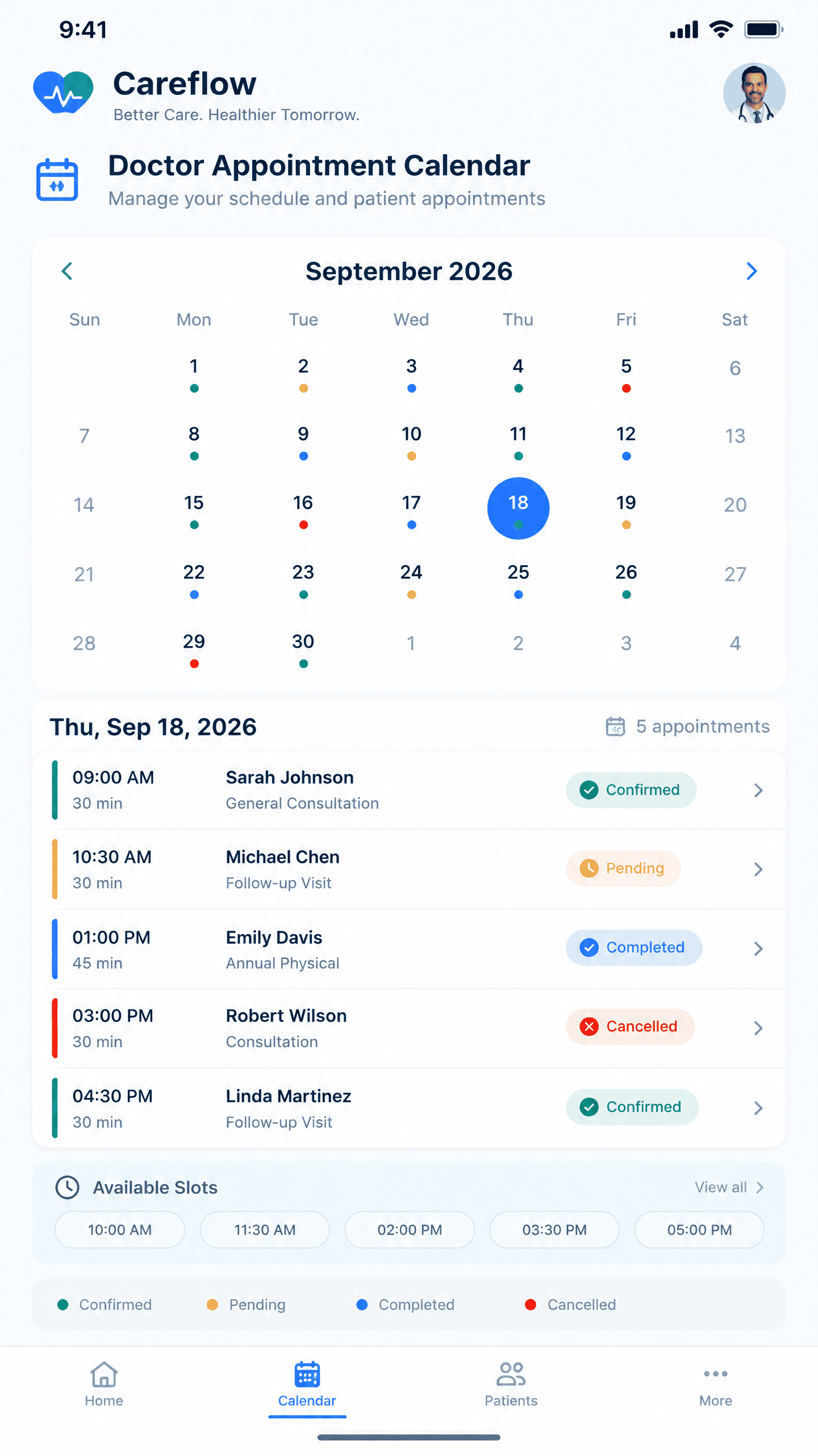 Comprehensive Calendar & Shift Roster